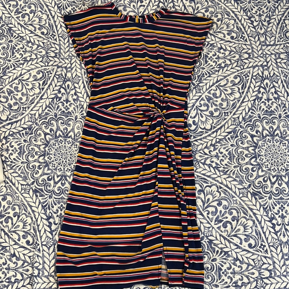 Youth girl’s primary colored knee length dress